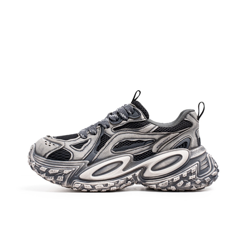 

YUZHAOLIN Серые массивные кроссовки мужские Low Top, цвет Gray