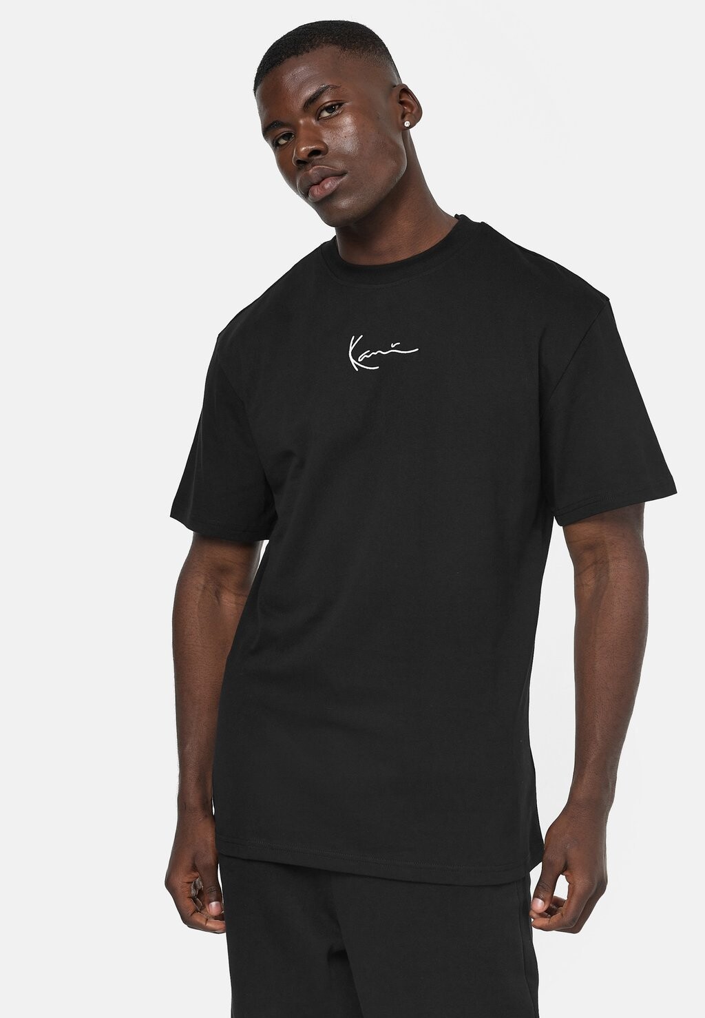 

Базовая футболка SIGNATURE TEE Karl Kani, черная, Черный, Базовая футболка SIGNATURE TEE Karl Kani, черная