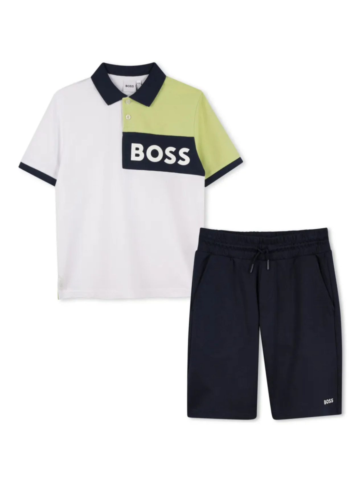 

Спортивный костюм с логотипом BOSS Kidswear, белый