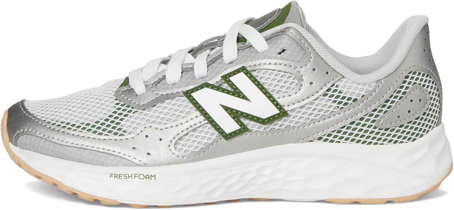 Детские кроссовки New Balance Fresh Foam Arishi Lux V1 на шнуровке (унисекс), зеленый — фото 4