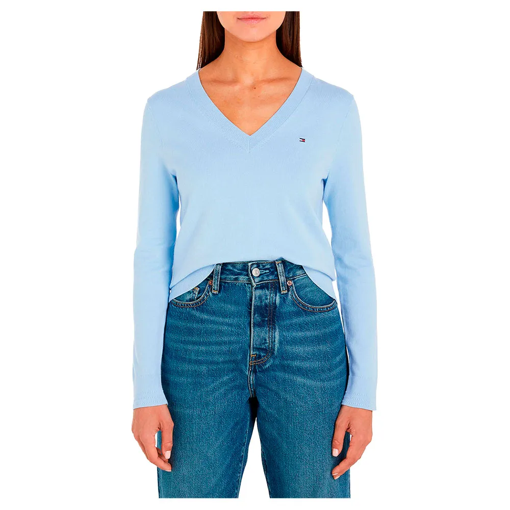

Свитер Tommy Hilfiger Stitch V-Nk, синий