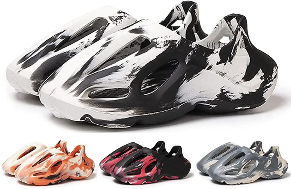 Кроссовки vioxthak Foam Runner, слайдеры Cloud, шлепанцы-подушки, спортивная обувь, нескользящая, легкая, для ходьбы, модная, для улицы и дома, летние пляжные сандалии для женщин и мужчин, белый — фото 2