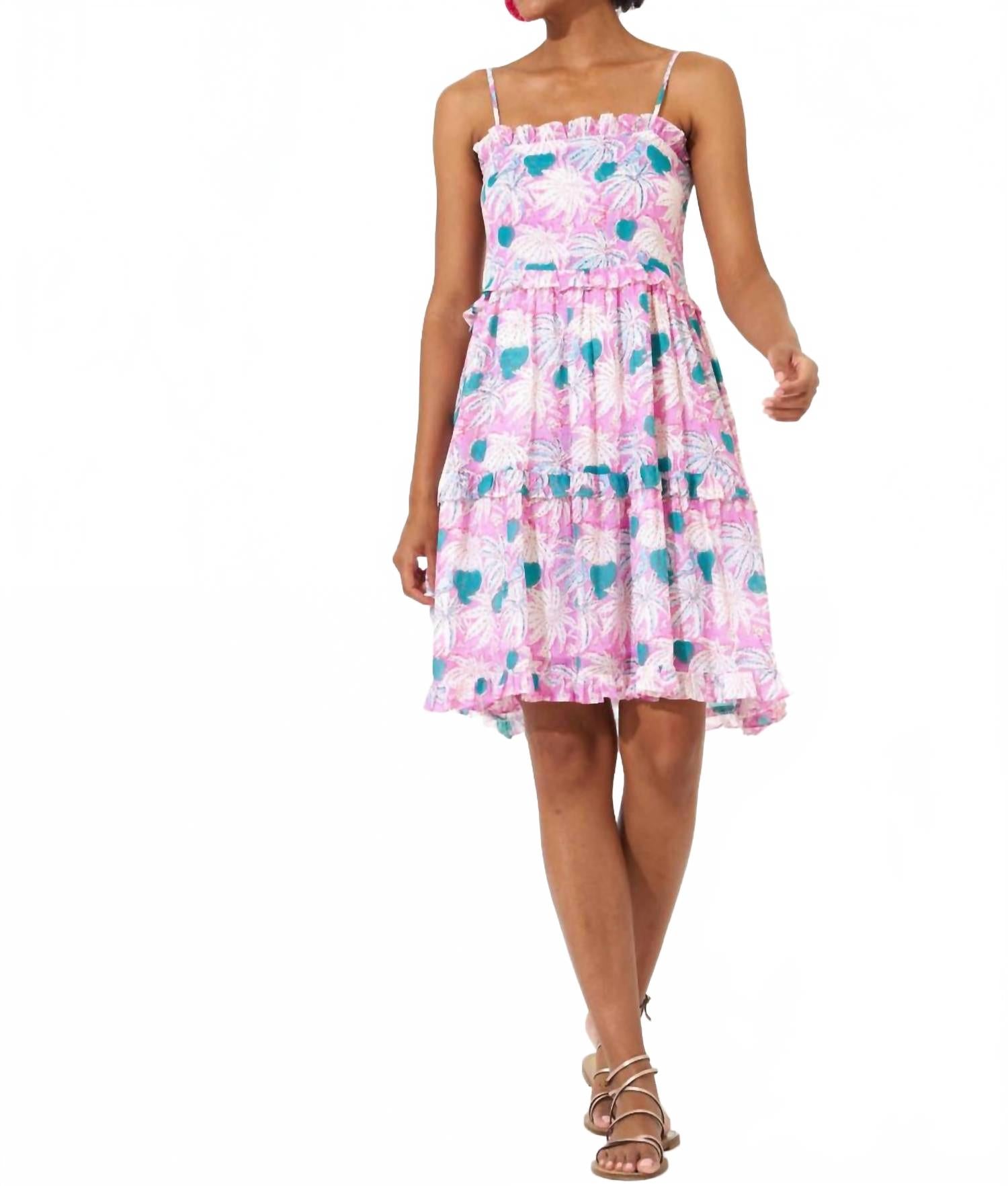 

Кайман мини-платье со сборкой на спине в сиреневом цвете Oliphant