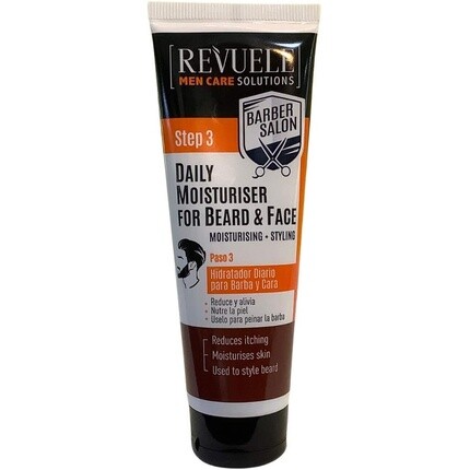 

Revuele Men Care Barber Salon Ежедневный увлажняющий крем для бороды и лица 80 мл