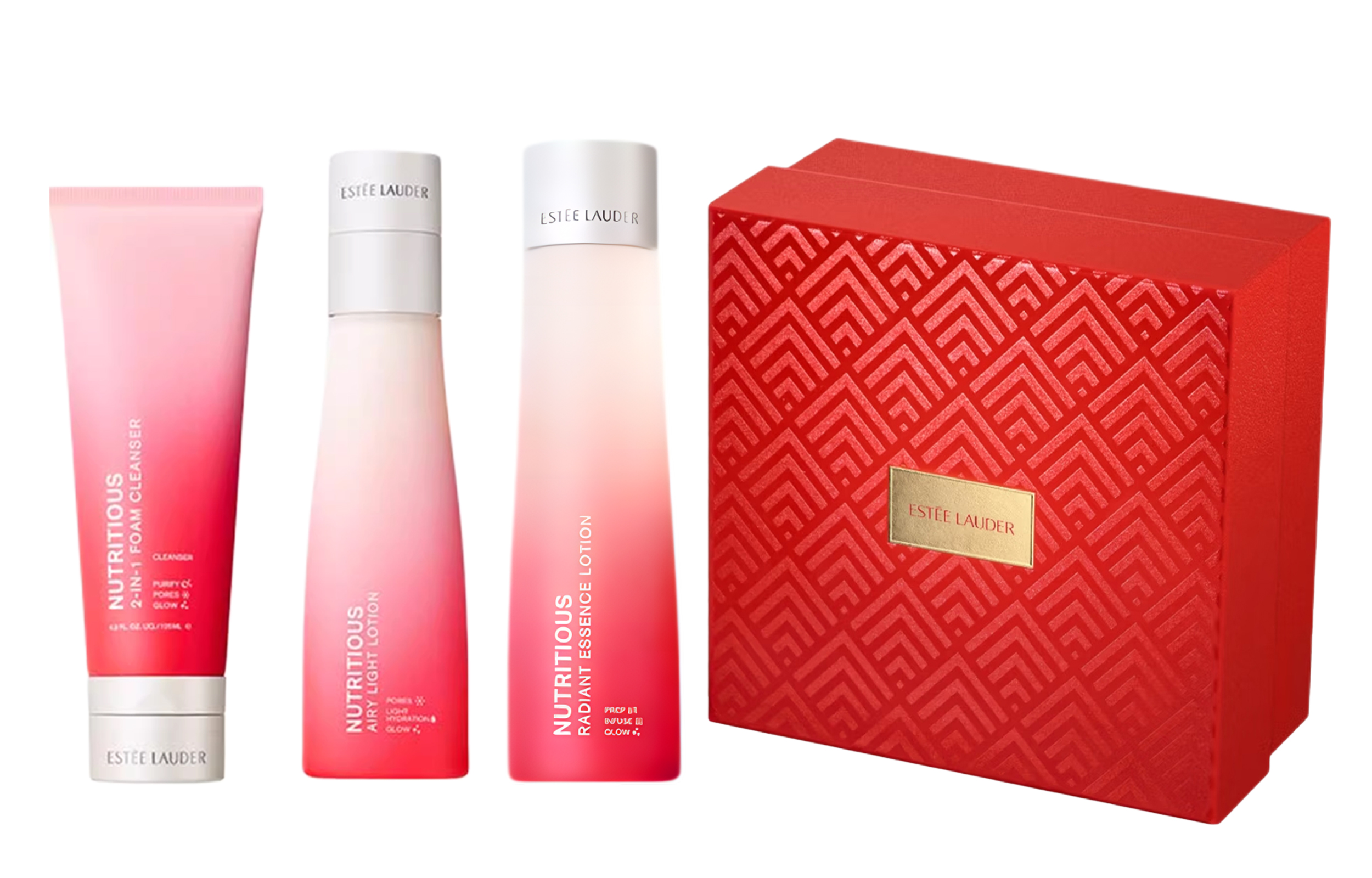 

ESTEE LAUDER Yashilandai новогодний лимитированный красный гранат очищающее средство наборы для ухода за кожей увлажнение восстановление контроль жира 125мл+100мл+200мл