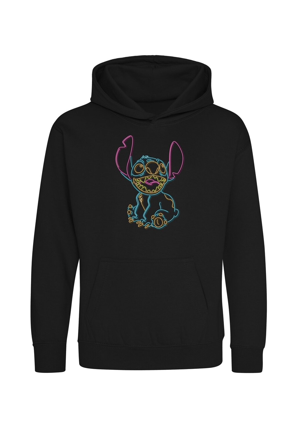 

Толстовка с капюшоном LILO STITCH NEON STITCH Disney, черный