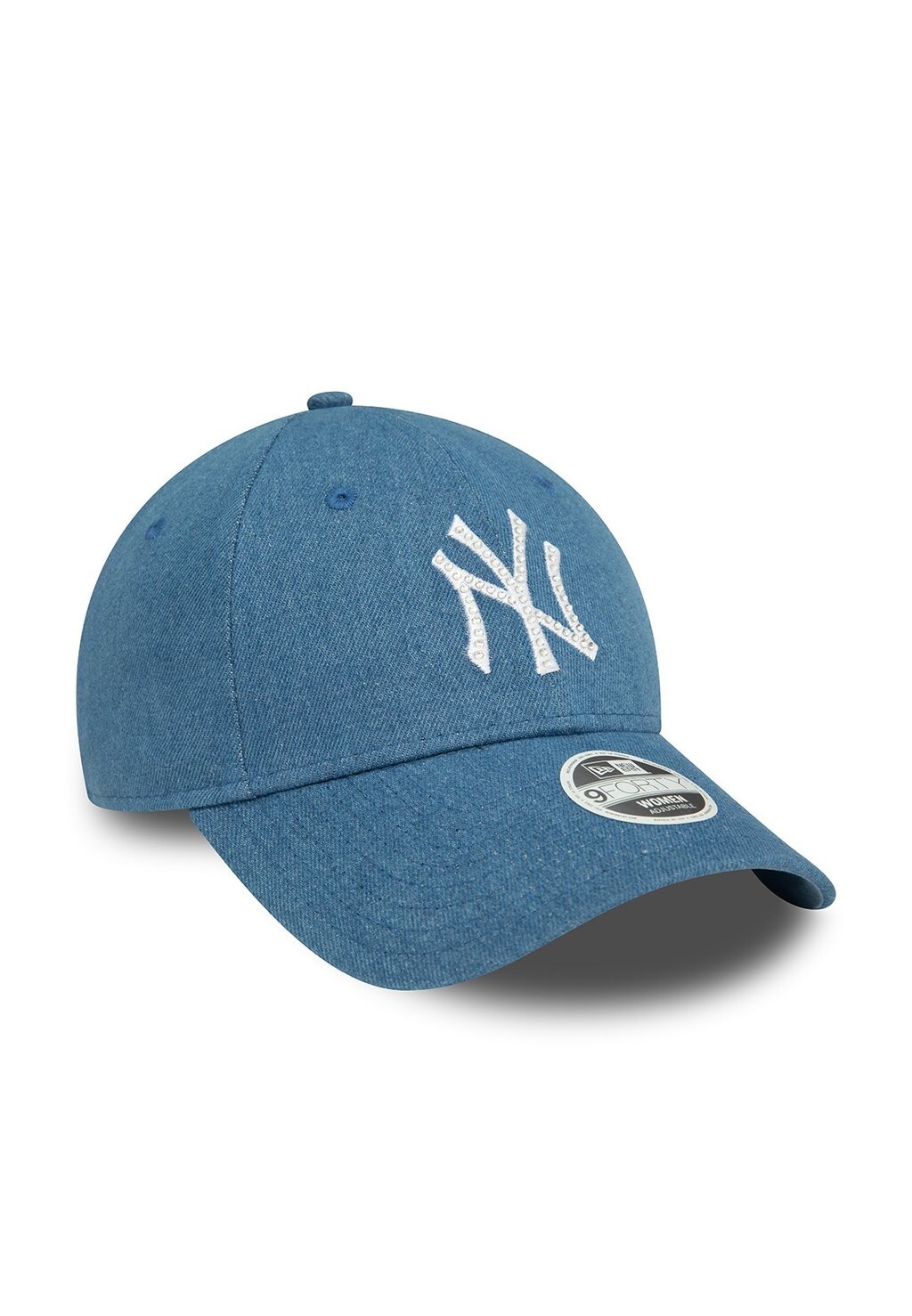 

Бейсболка DIAMANTE 9FORTY ADJUSTABLE DAMEN CAP NY YANKEES BLAU New Era, синий деним