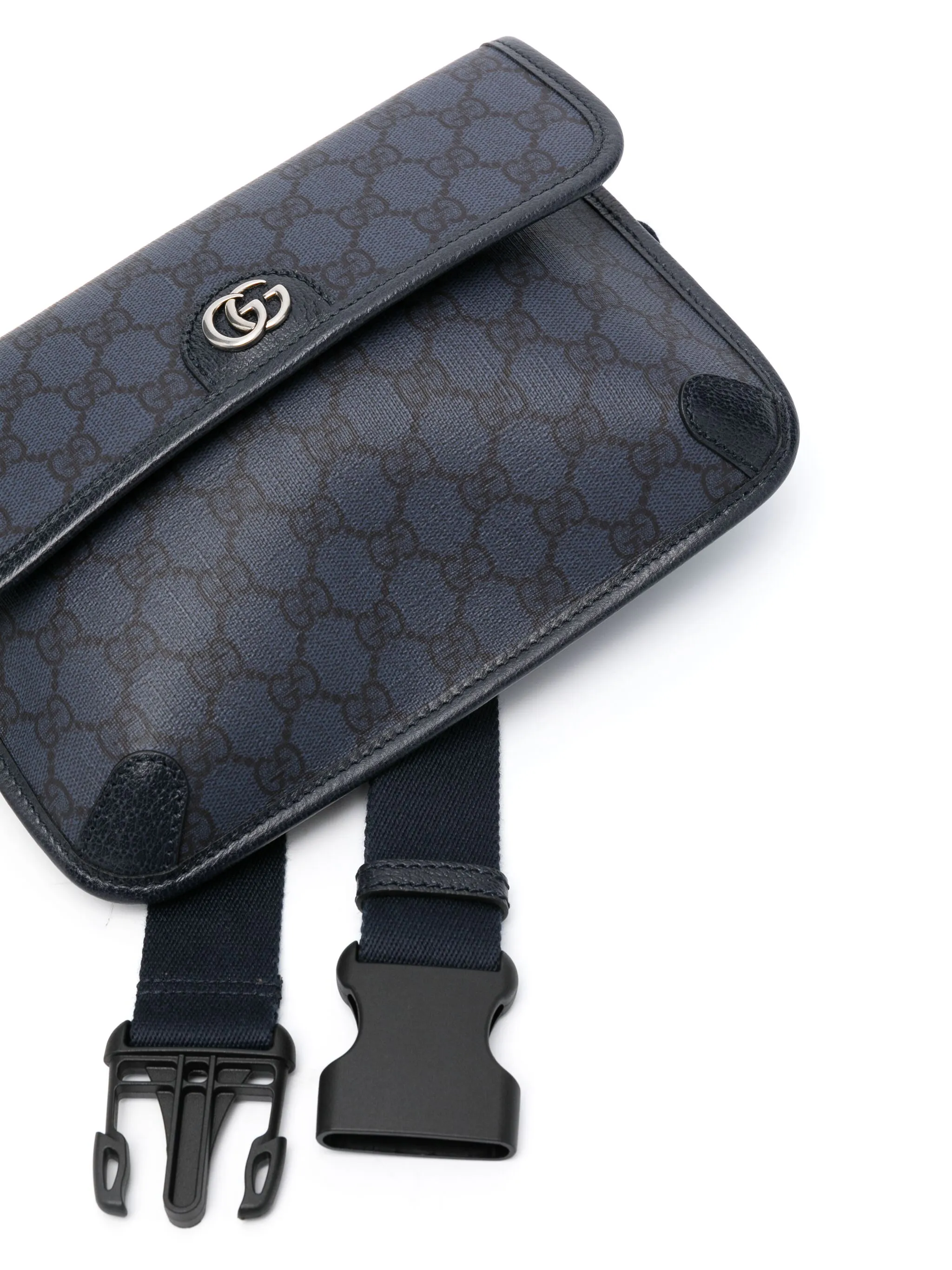 Маленькая поясная сумка Ophidia Gucci, синий — фото 4