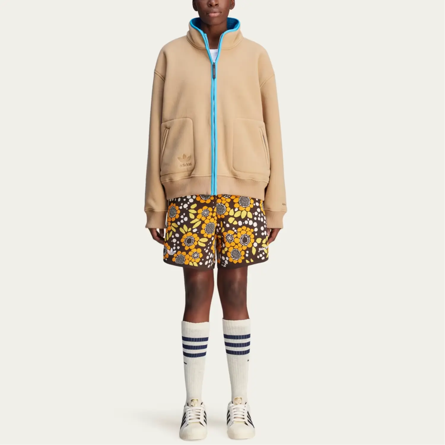 Толстовка Adidas X Wales Bonner Adidas Originals, Cardboard Color — фото 4