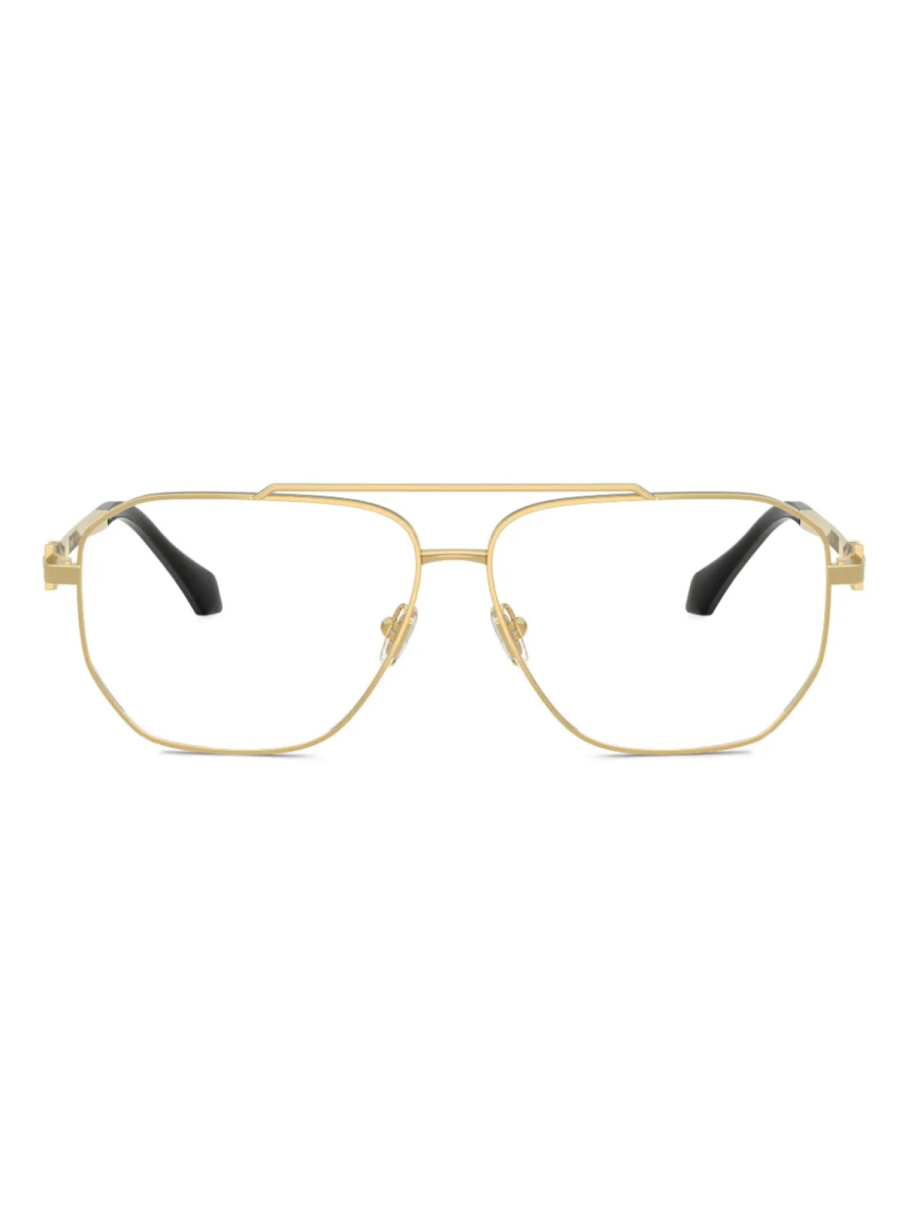 

Очки в квадратной оправе Versace Eyewear, золотой