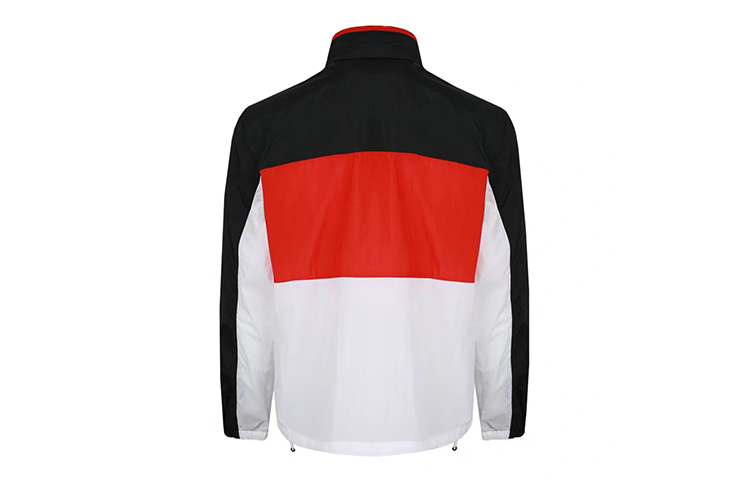 Nike Куртка мужская красно-черно-белая в стиле пэчворк, Red Black White Patchwork — фото 3