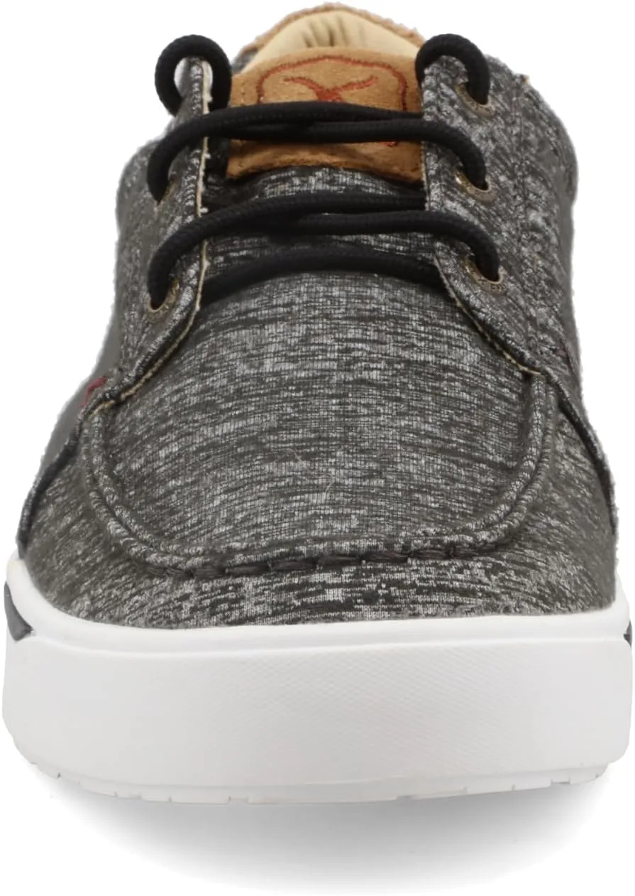 Мужские лоферы Twisted X Zero-X Chukka Driving Moc - кожаные лоферы с ручной обработкой натуральной кожи, темно-серый — фото 3