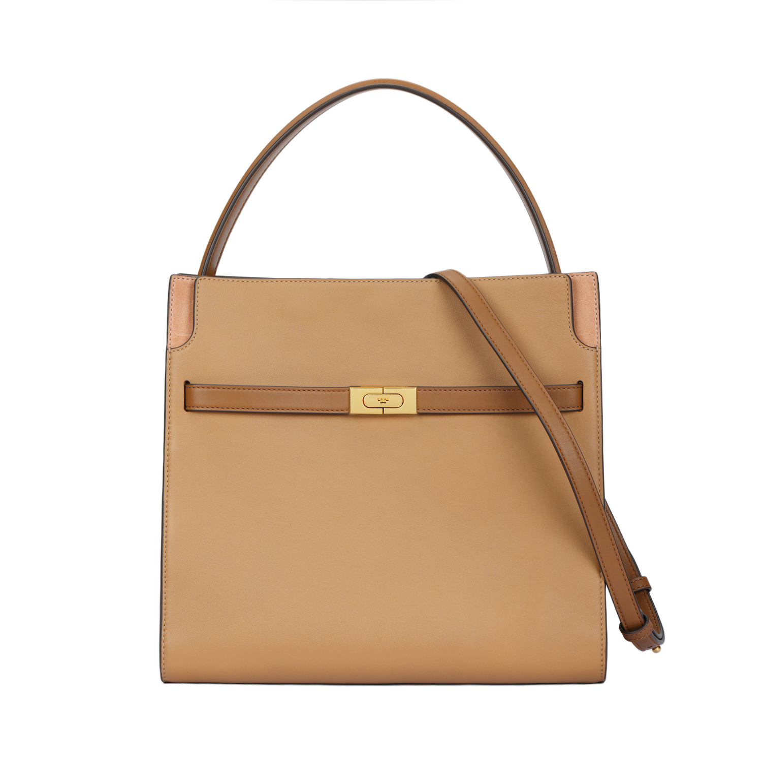 

TORY BURCH Кожаная женская сумка через плечо Lee Radziwill коричневая