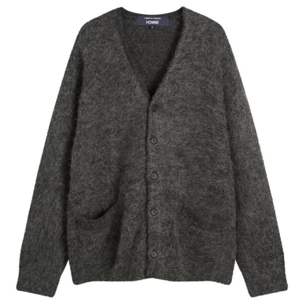

Кардиган из шерсти и мохера Comme Des Garçons Homme, Top Charcoal