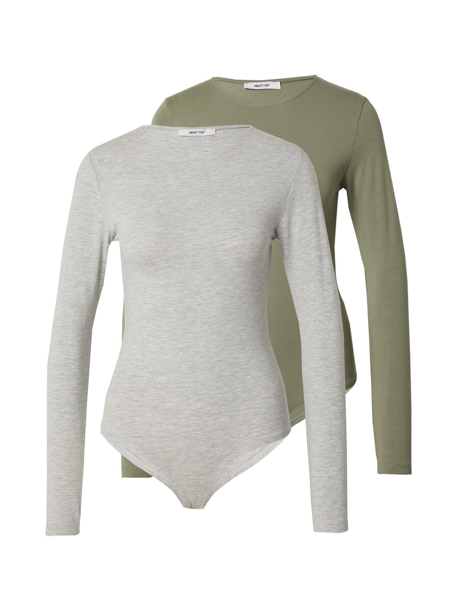 

Рубашка-боди ABOUT YOU Lulu, цвет mottled grey/Mint