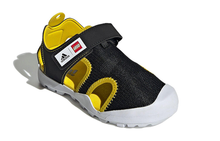 Lego X Captain Toey Детские сандалии Детские черные/желтые Adidas — фото 3