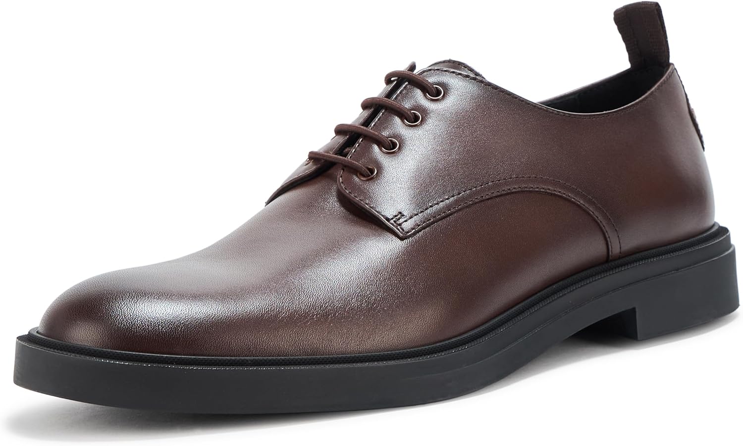 

BOSS Мужские туфли Calev Derby из кожи Oxford Flat, Cappuccino Brown
