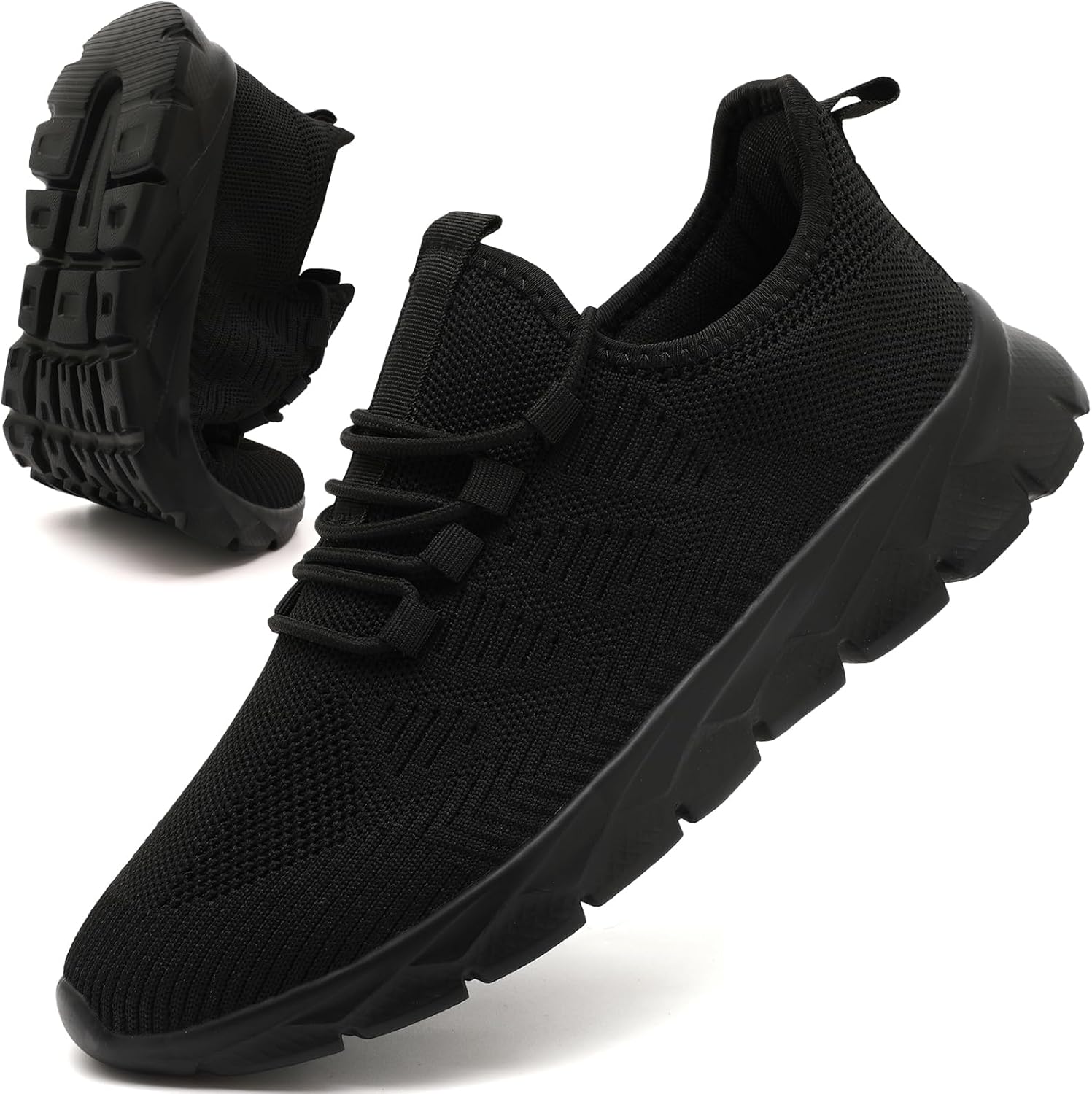 

Мужские беговые кроссовки ZGPWZWL, модные сникерсы для прогулок, тенниса и спортзала, легкие и удобные, без шнурков, черный