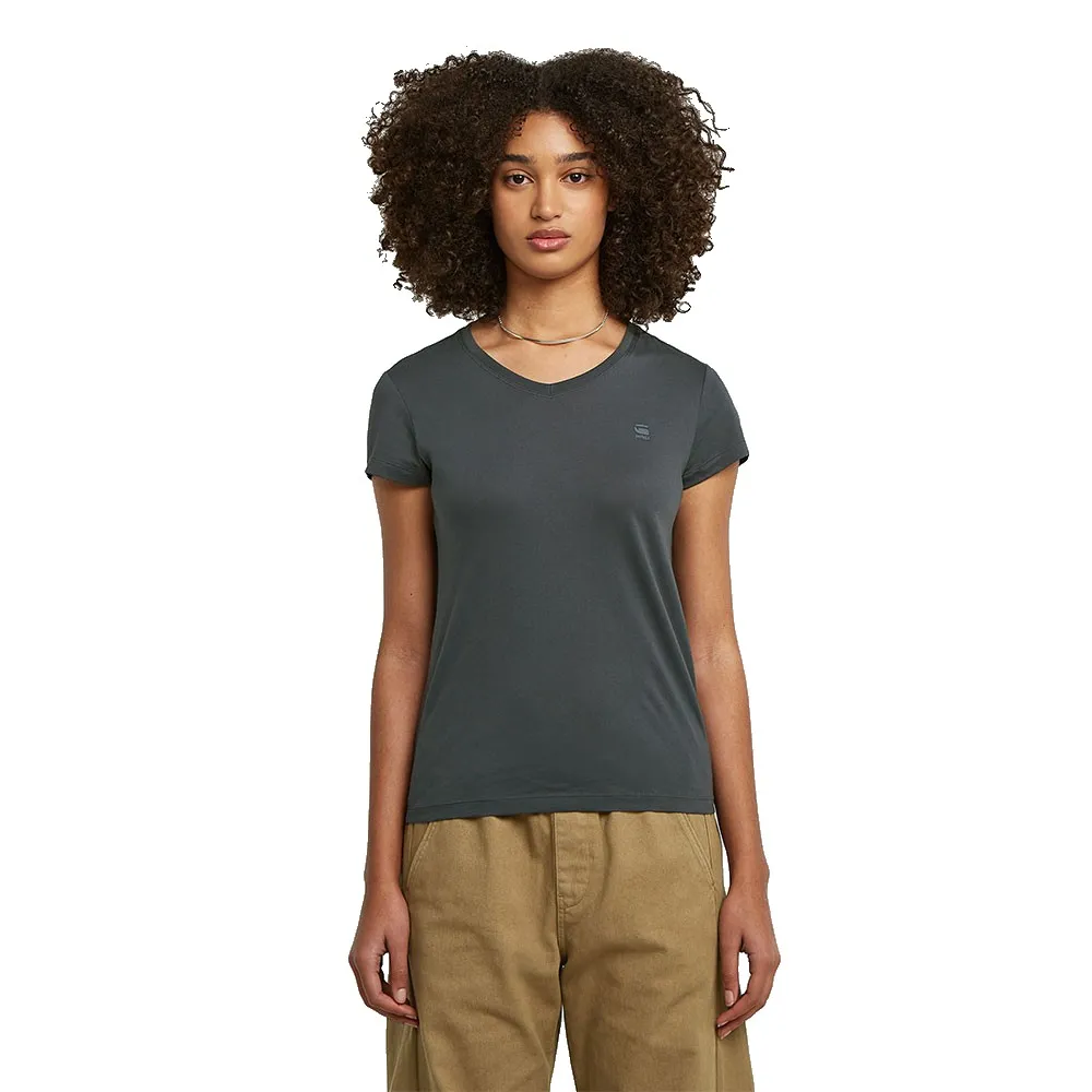 

Футболка G-Star Eyben Slim 2.0 short sleeve v neck, серый