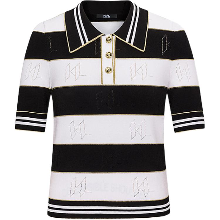 

KARL LAGERFELD SS24 Трикотаж Женский Черно-белый KARL LAGERFELD / Karl Lagerfeld Jeans