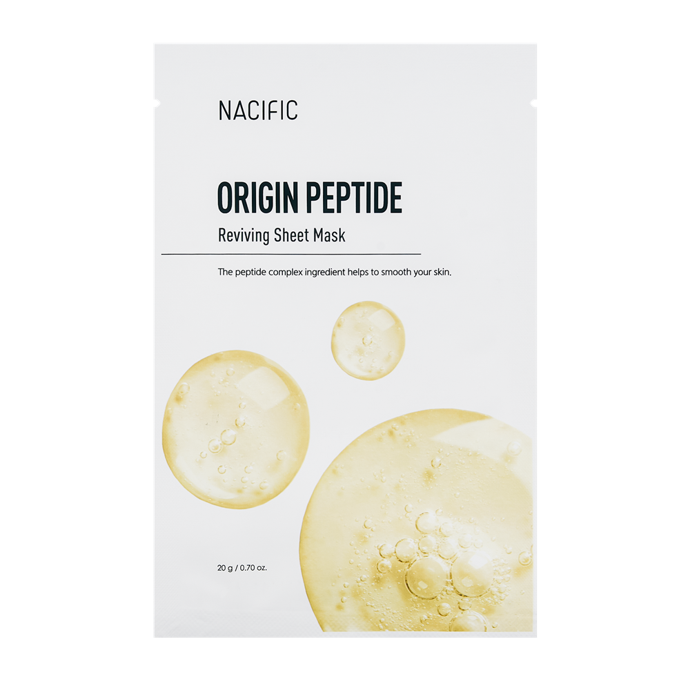 

Освежающая тканевая маска с пептидным комплексом origin peptide reviving sheet mask Nacific, количество 1 шт.