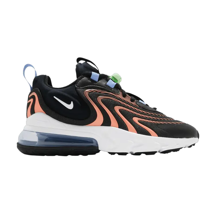 Кроссовки Nike Wmns Air Max 270 React ENG 'Black Orange', черный