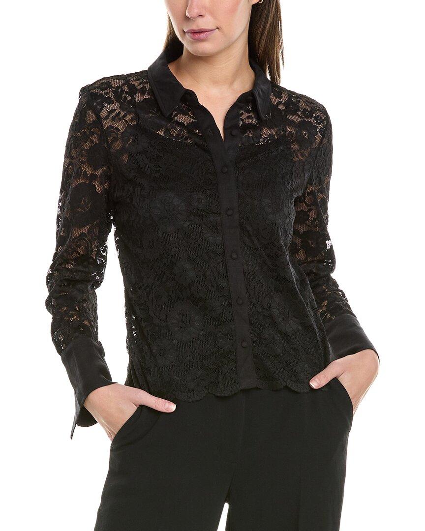 

Винс Камуто Блузка с воротником и застежкой Vince Camuto, черный