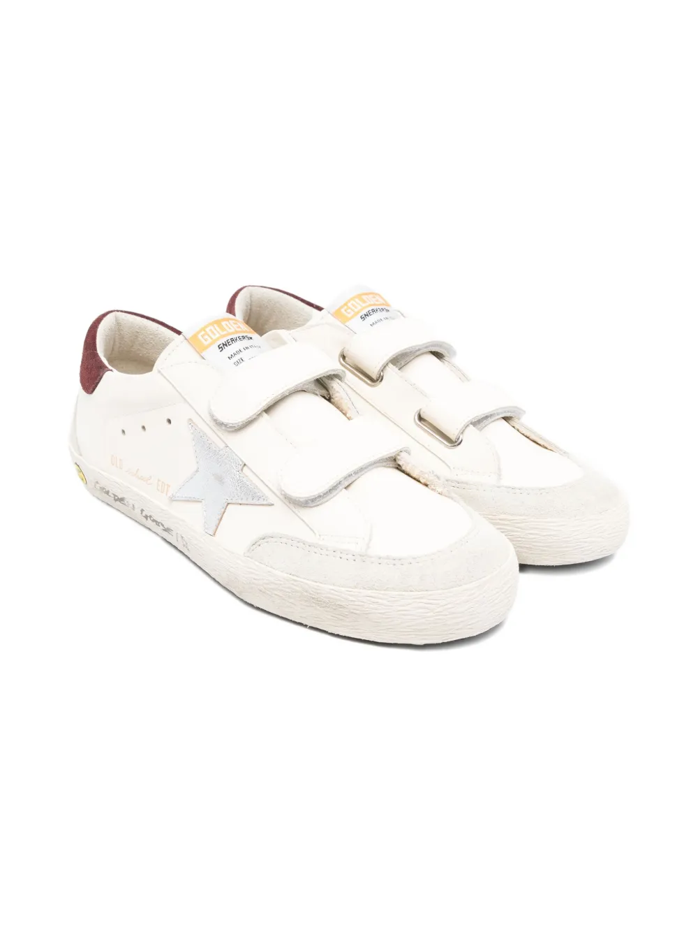 

Кроссовки старой школы Golden Goose Kids, белый