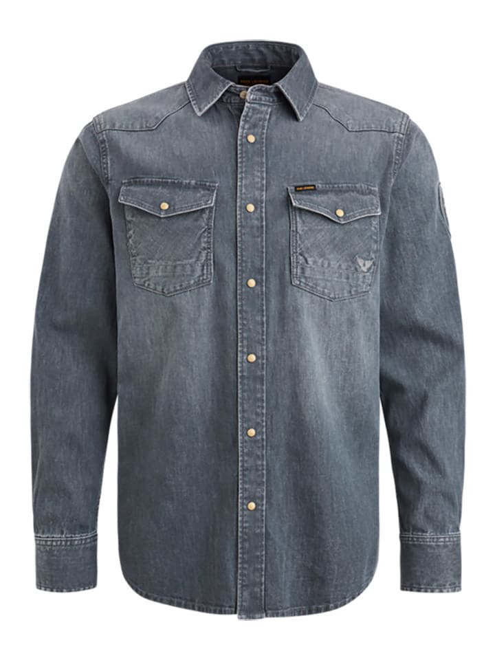 

PME Legend Джинсовая рубашка синего цвета