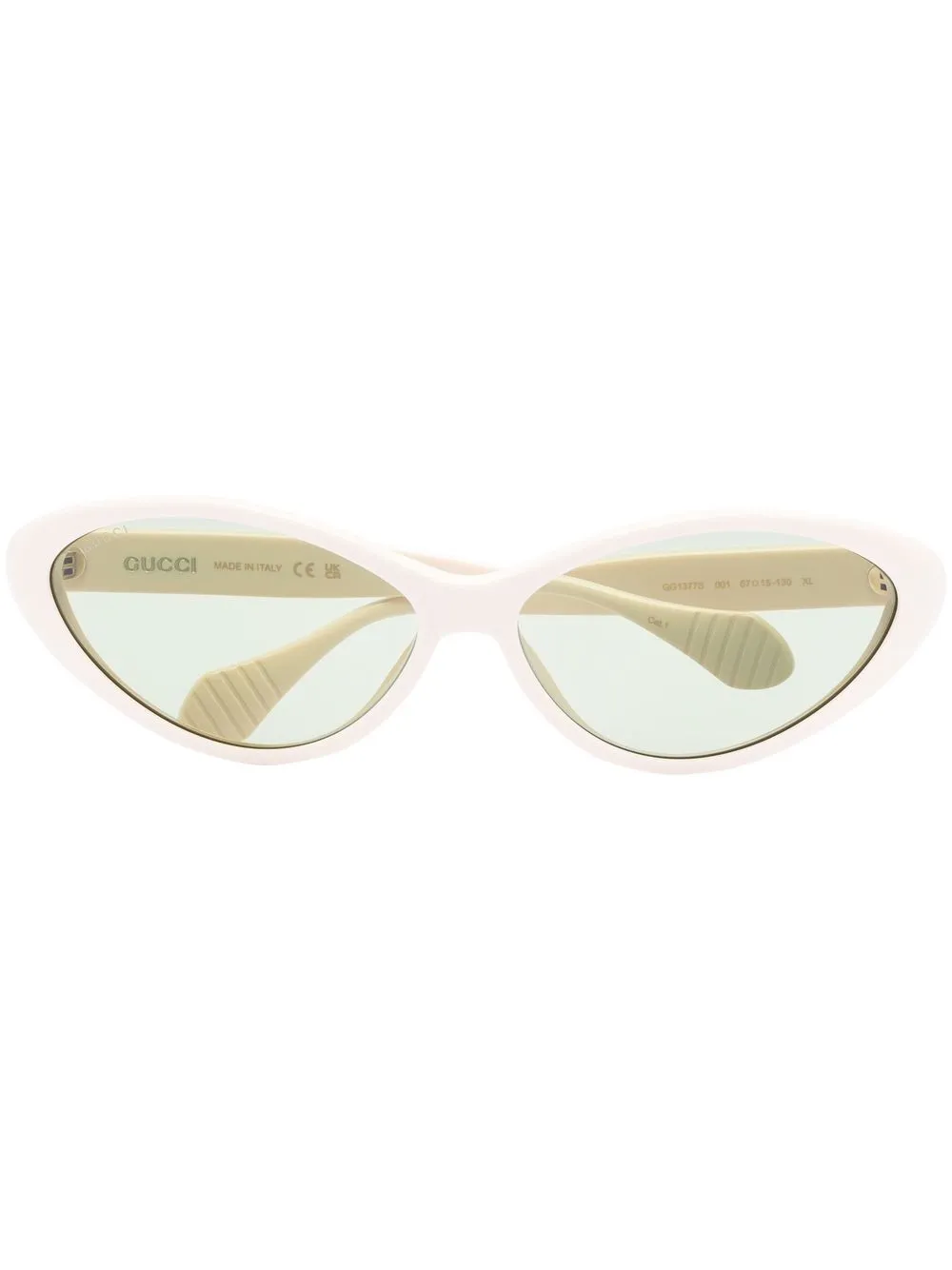 

Солнцезащитные очки в оправе 'кошачий глаз' Gucci Eyewear, белый