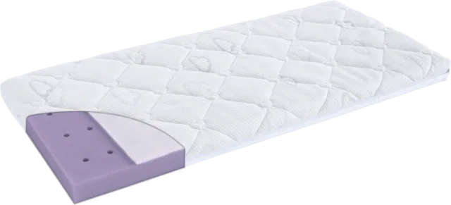 Детский матрас Traumeland WIEGE Brise Light, подходящий для BabyBay Midi, размер 40 x 80 x 6 см Высота 6 см Плотность: 40 кг/м³ 1 шт., 1 часть, белый