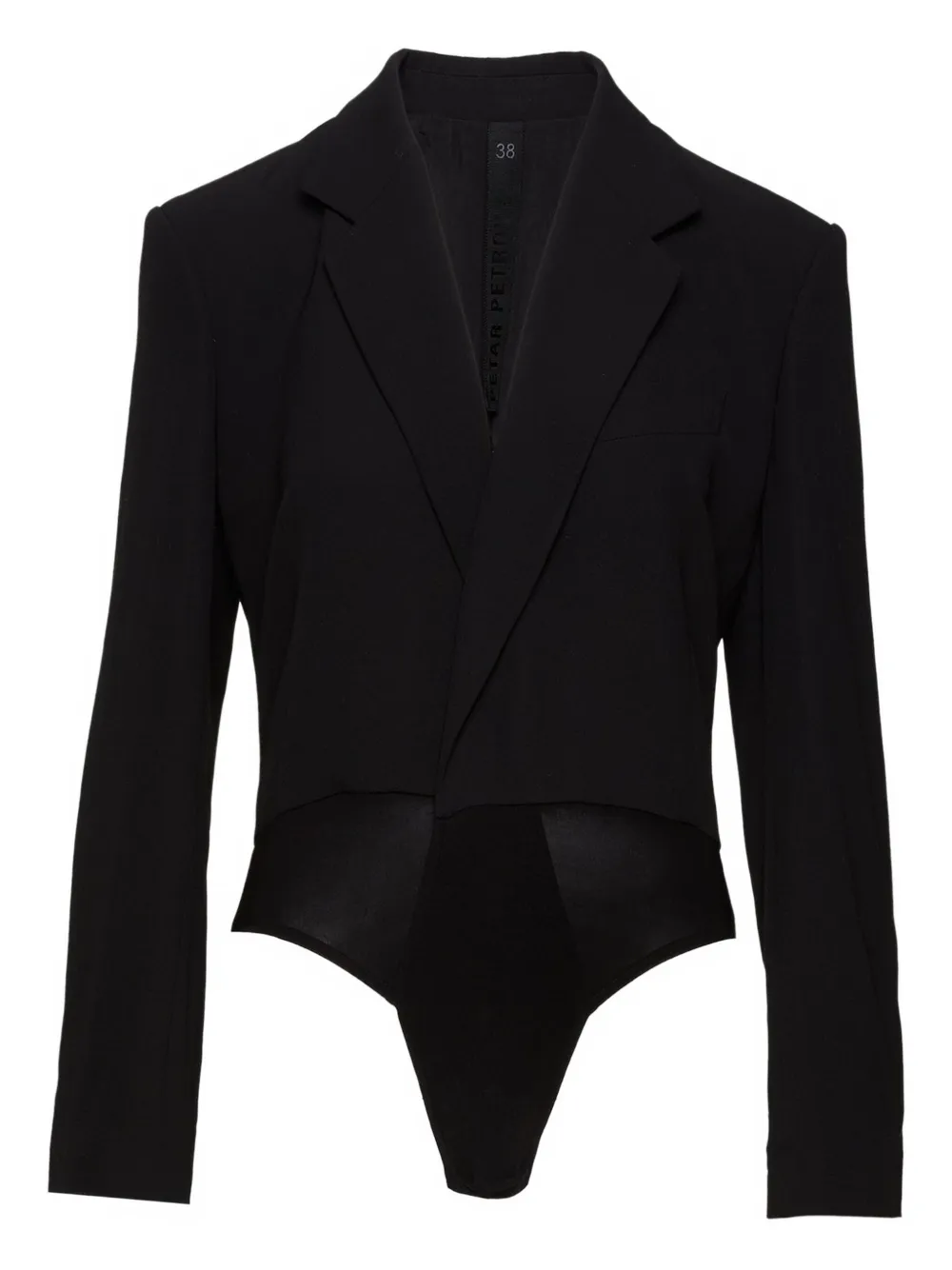 

Боди с подплечниками Petar Petrov, черный