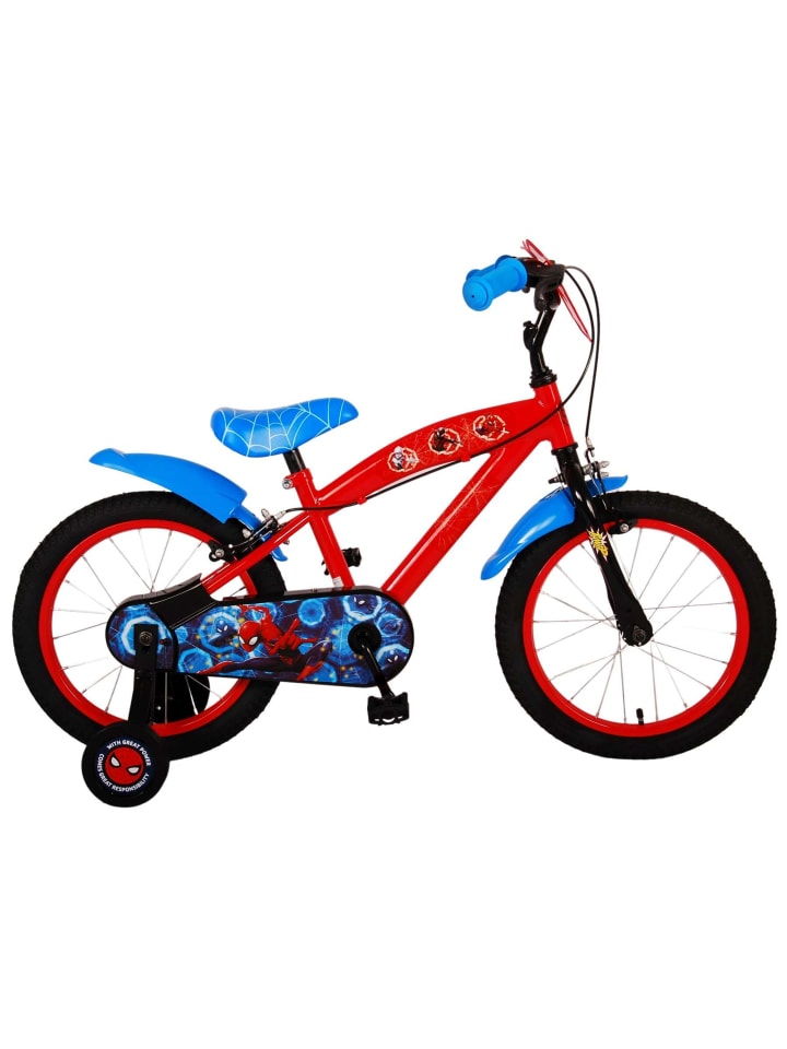 

Volare Детский велосипед Человека-паука, 16 дюймов, без тормоза-педали, красного цвета