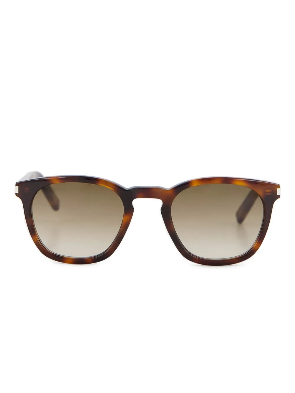 

Солнцезащитные очки в прямоугольной оправе Saint Laurent Eyewear, коричневый