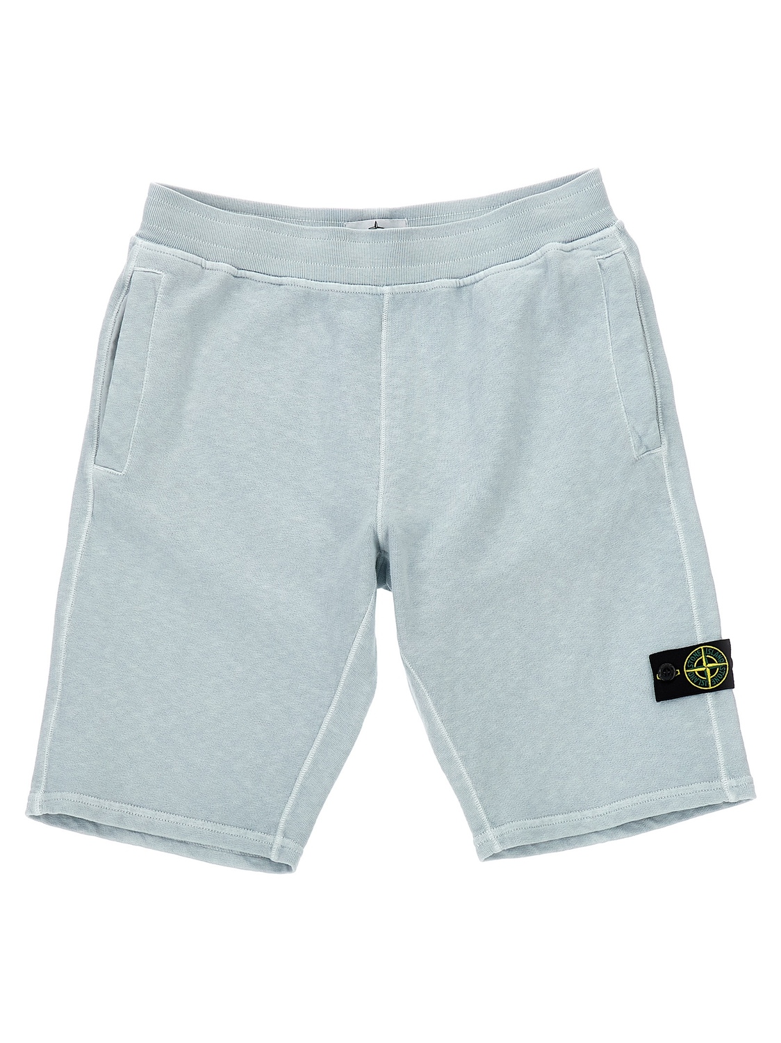 

Бермуды с нашивкой-логотипом Stone Island Junior, голубой