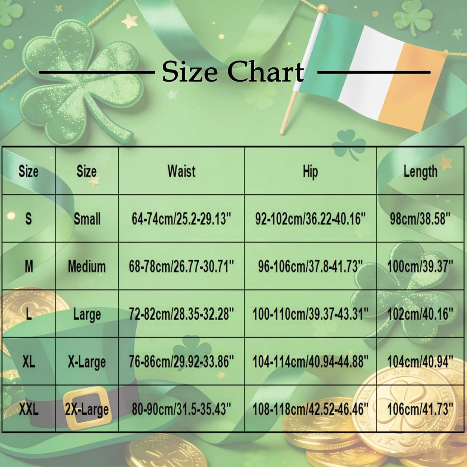 Generic Леггинсы St Patricks Day для женщин с забавным принтом зеленого клевера четырехлистника, йога-тайтсы для ирландского фестиваля и вечеринки — фото 3