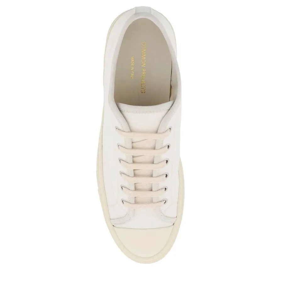 Кеды Common Projects Tournament Canvas низкие, белый — фото 4