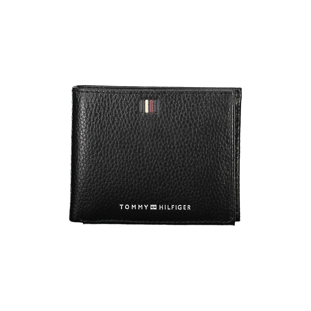 

Элегантный кожаный кошелек для двух карт Tommy Hilfiger, черный