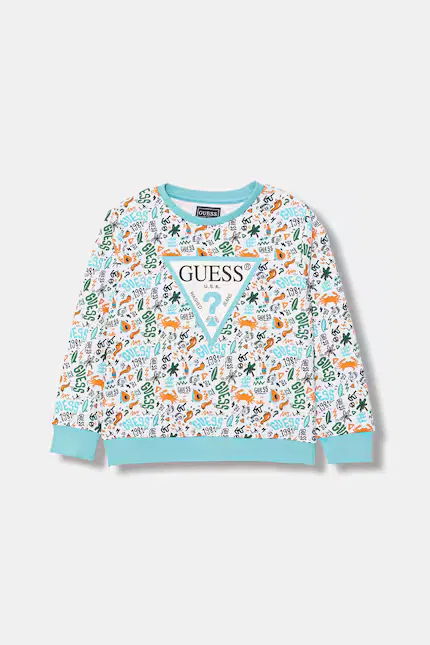 Худи детское из эластичного хлопка Guess, синий
