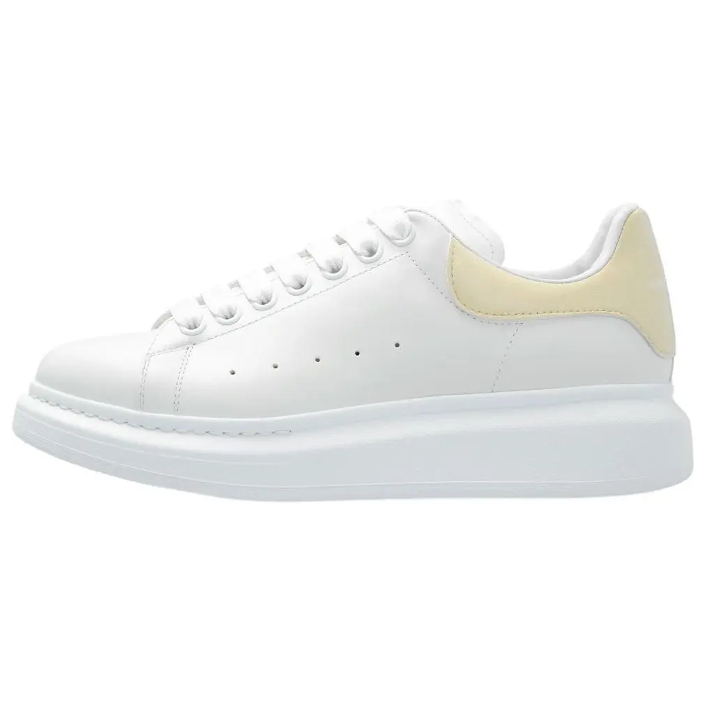 Alexander McQueen Большие кроссовки Baby Yellow White женские