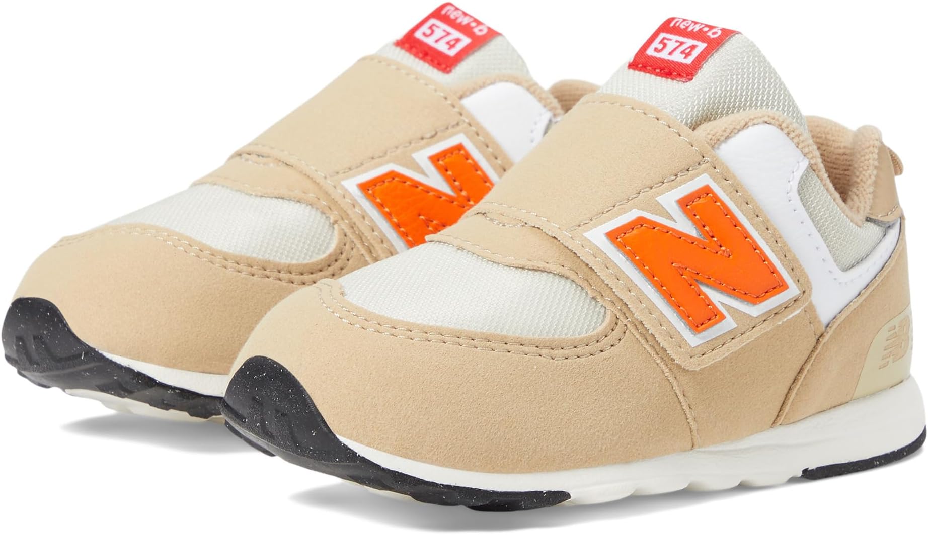 

Кроссовки New Balance Kids 574 New-B Hook-and-Loop, цвет Incense/Poppy