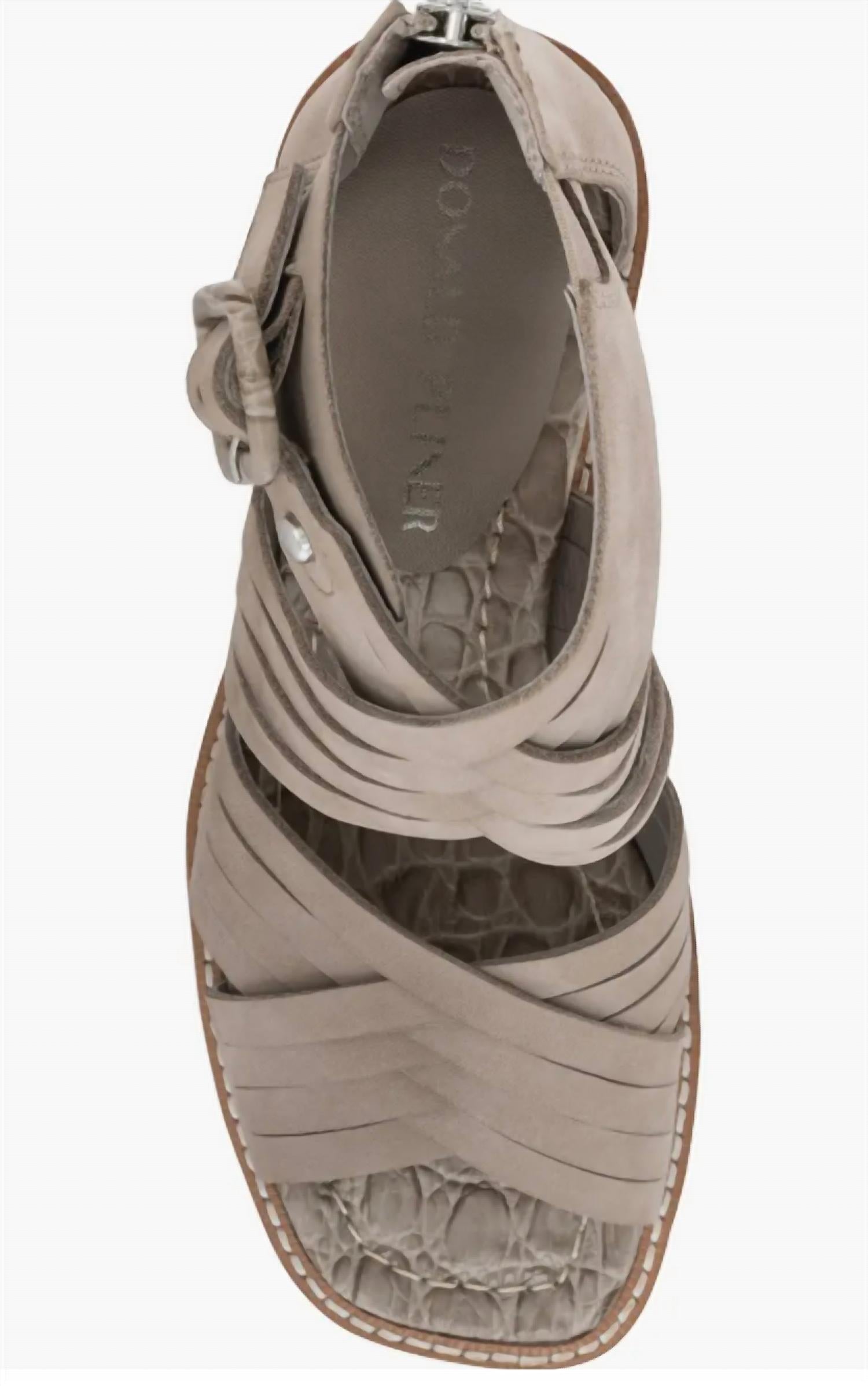 Women's Junnah Sandal In Taupe Nubuck Donald Pliner, Taupe Nubuck — фото 4