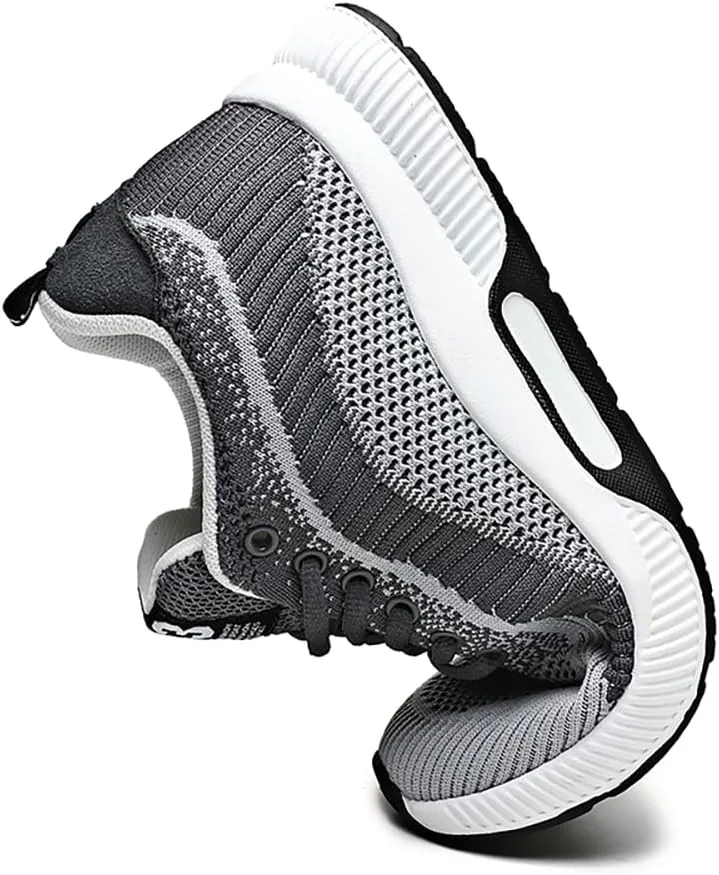 

Мужские модные кроссовки ailishabroy с дышащей тканью: повседневные туфли на скрытой подошве для уверенных в себе мужчин, серый