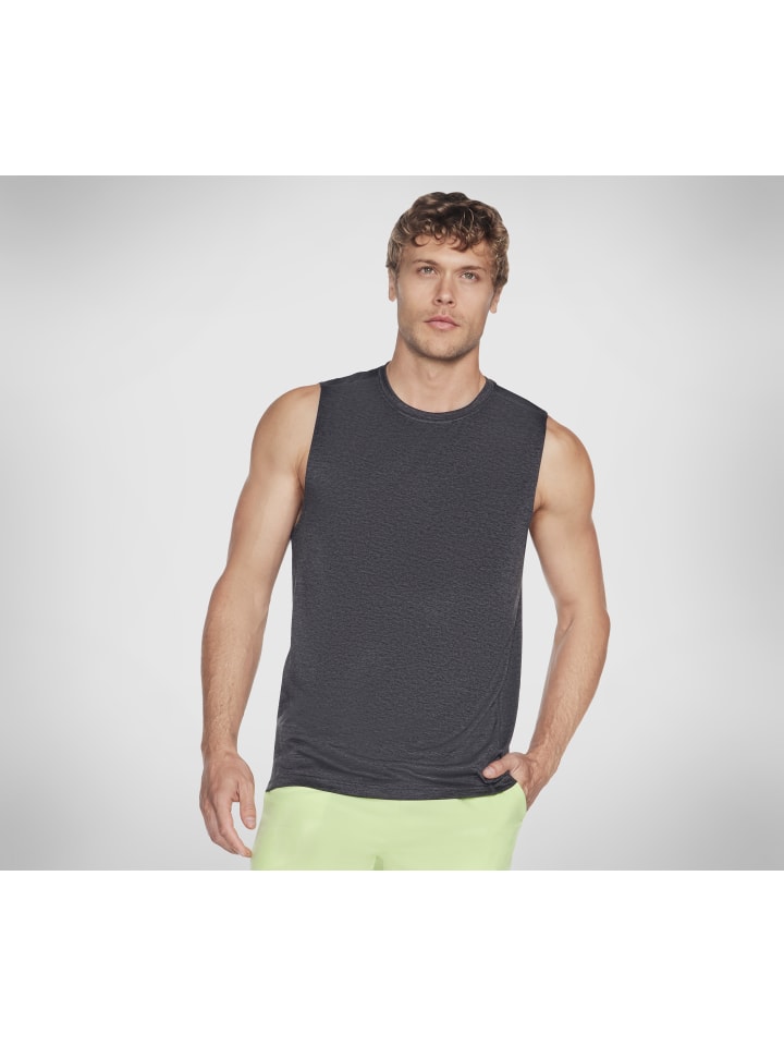 

Футболка GODRI CHARGE MUSCLE TANK темно-серого/черного цвета Skechers, Черный, Футболка GODRI CHARGE MUSCLE TANK темно-серого/черного цвета Skechers