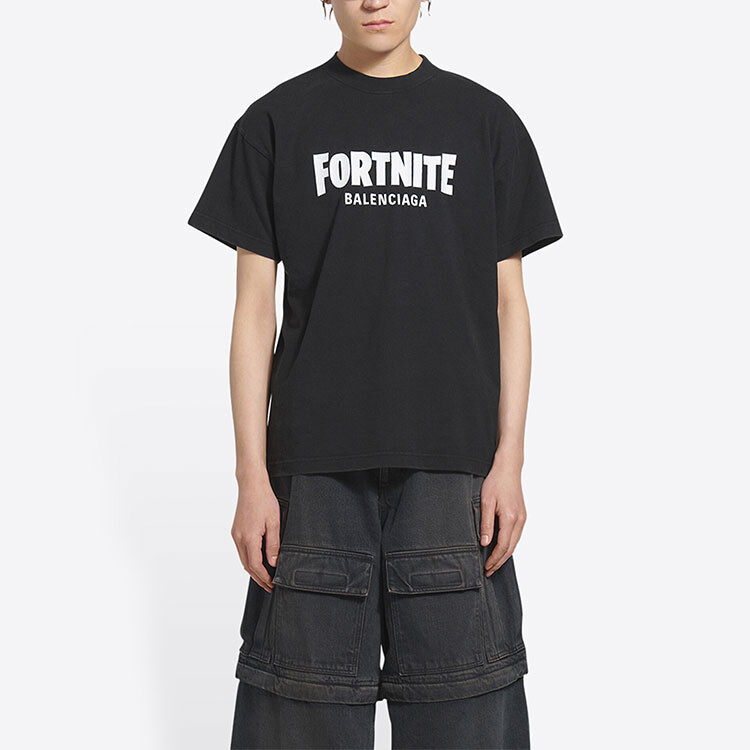 Футболка Balenciaga x Fortnite, черный — фото 4
