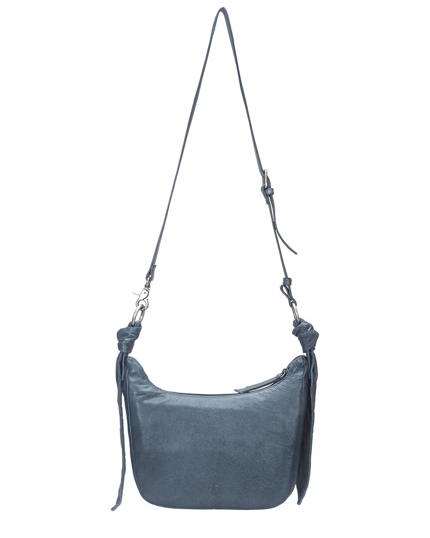 

Кожаная сумка Frye Nora через плечо, серый
