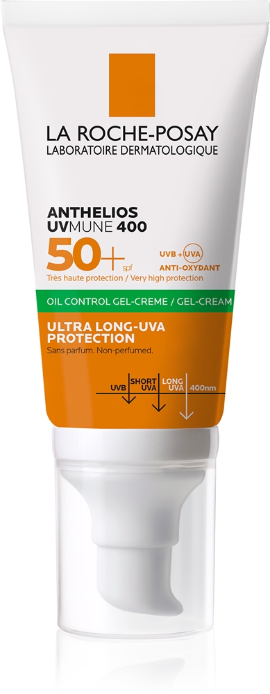 

Матирующий гель-крем Anthelios для контроля жирности кожи без отдушек, SPF 50+ La Roche-Posay, 50 мл