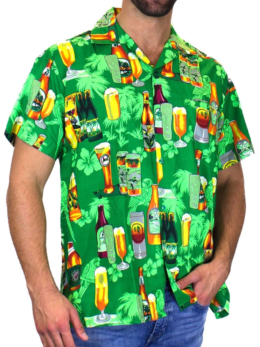 

Рубашка King Kameha Beerbottle, зеленый