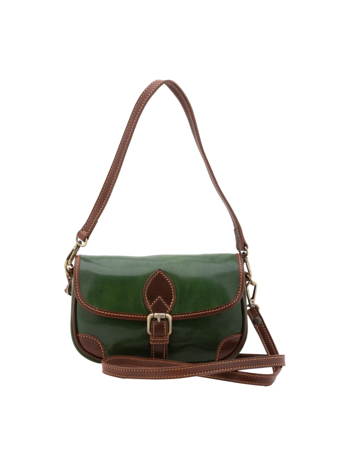 

Наплечная сумка Viola Castellani, цвет green and brown