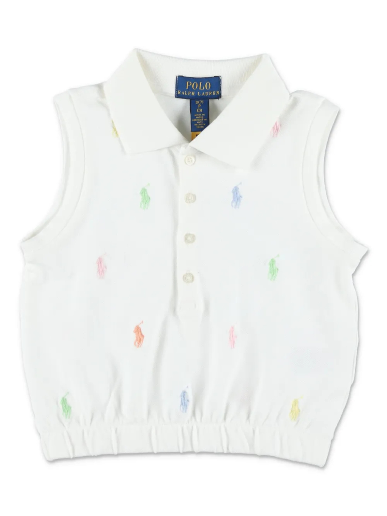 

POLO RALPH LAUREN KIDS Поло Пони жилет поло, белый